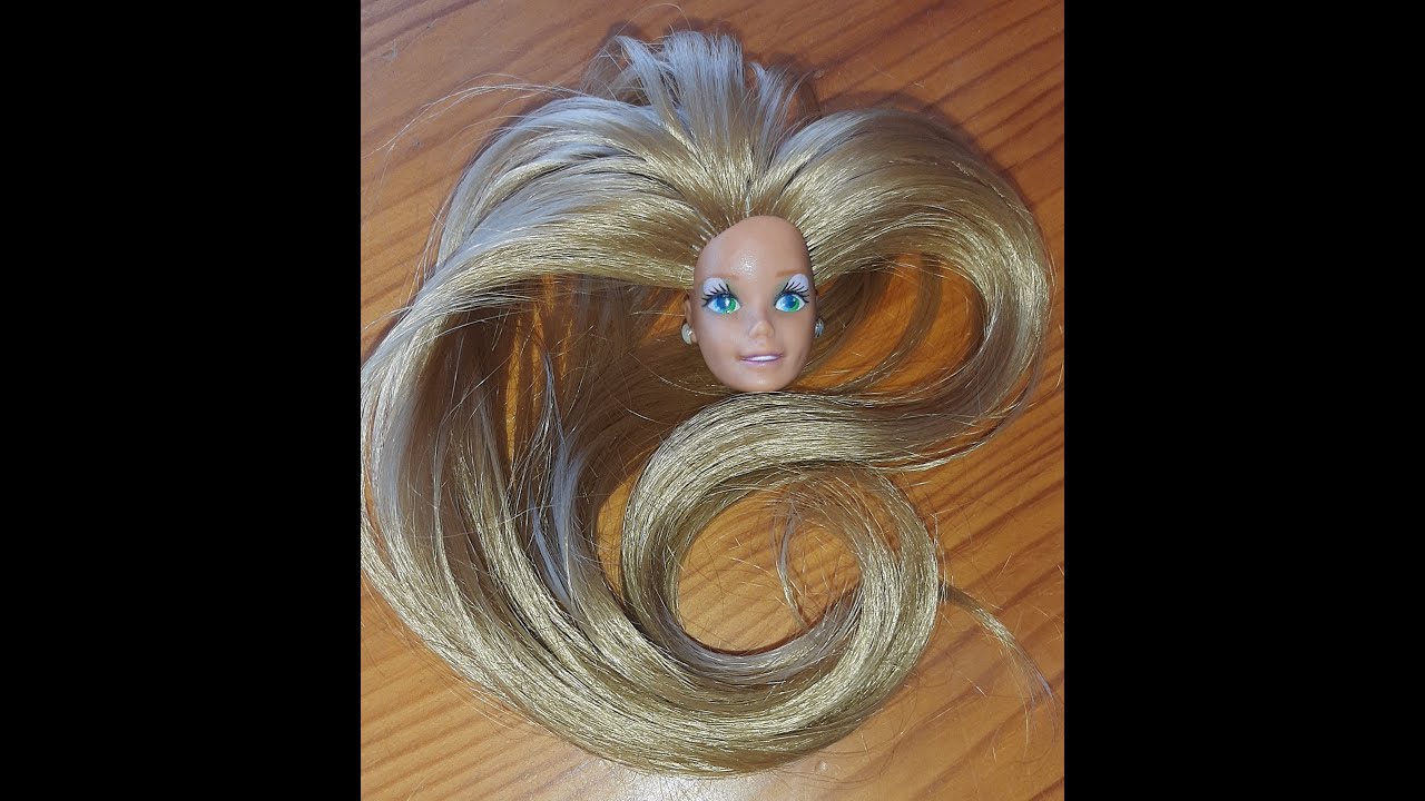 Barbie doll reroot with knot - YouTube