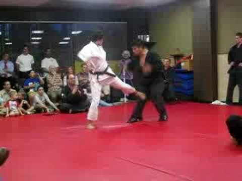 Jujitsu kick defense by Meghan
