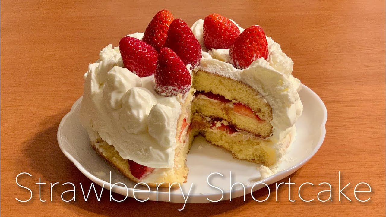 Japanese Strawberry Shortcake in a Frying Pan (NO OVEN Cake Recipe) | OCHIKERON Create Eat Happy :) | ochikeron