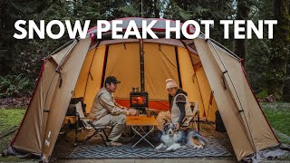 Is this the best wood stove and hot tent set up for winter camping Snow Peak | ASMR