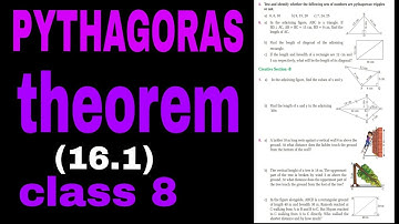 Pythagoras theorem,  coordinates , 16.1 vedanta excel mathematics 