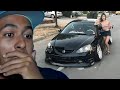 His Girlfriend Almost Crashed His Stanced RSX! 