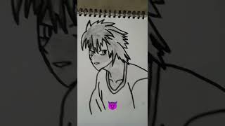 ✨L drawing from death note✨ #art #animeart #deathnote