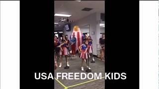 USA FREEDOM KIDS - National Anthem (dance remix) PERFORMANCE