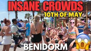 Benidorm is Busier than EVER! 😱🍺 HUGE Crowds PACK Pubs, Bars & Terraces!