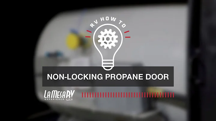 Non-Locking Propane Door On RV | RV How To: La Mesa RV