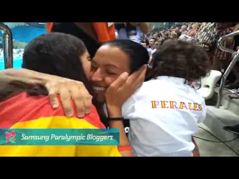 Teresa Perales - Best moment ever. After winning 100 freestyle gold medal, Paralympics 2012