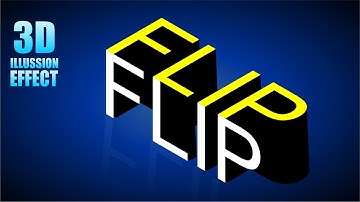 vector effect 3d text