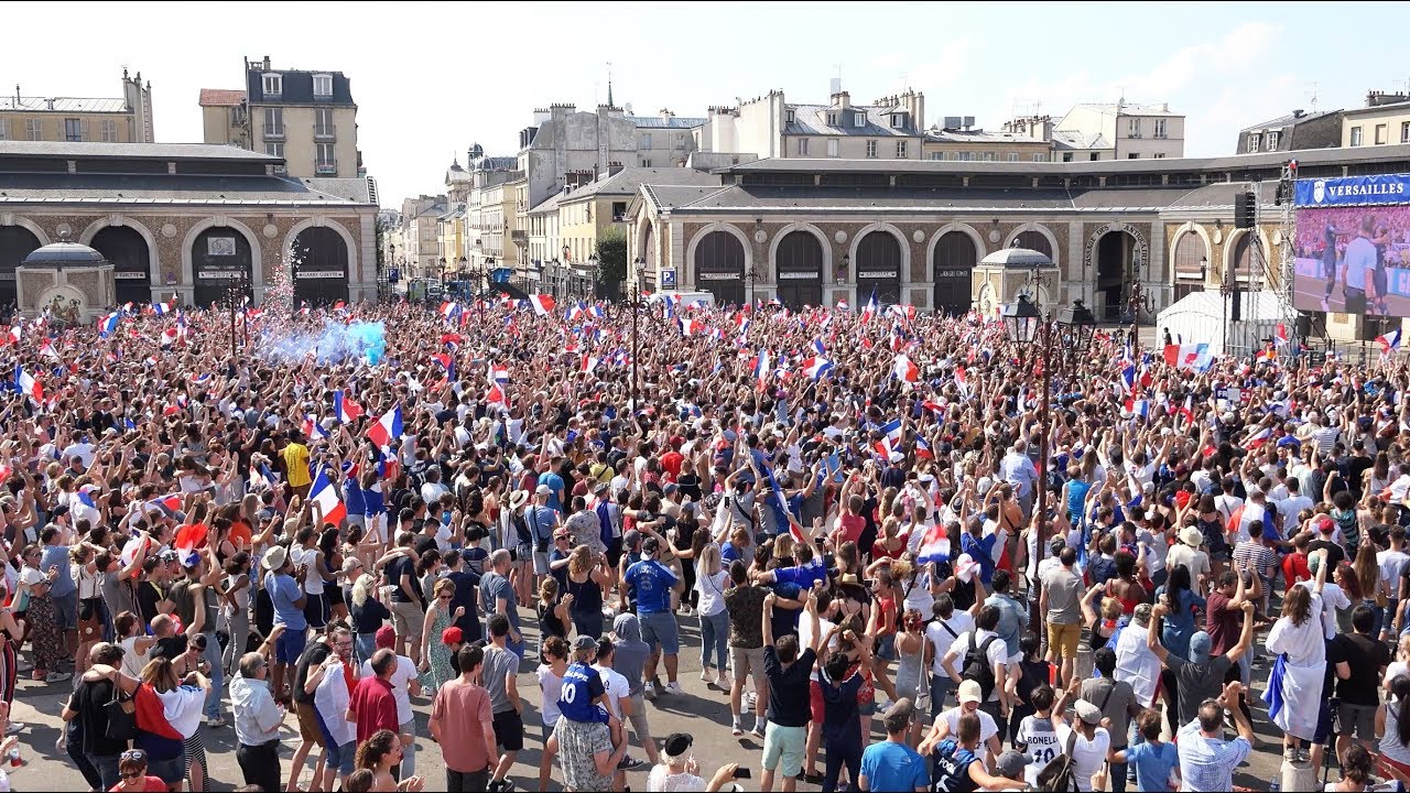 Finale du Mondial 2018 place du Marché à Versailles