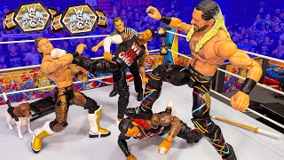 Usos vs Drip Gods Action Figure Match! Hardcore Tag Team Championship!