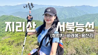 숨니vlog. 나홀로 지리산 서북능선 바래봉 즐기기💙 등산 | 브이로그 | 등린이 | 혼산 | 등산추천 | 지리산국립공원 | 여름산행 | 철쭉 | 하이킹 | 트레킹 | hiking