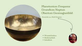 Planetenton-Klangschale Neptun & Geomagnetfeld (ca. 1640 g) #1 - 🎧 Klangprobe & Wirkung