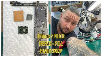 iPhone 7 PRIOR REPAIR - RIPPED PARTS - BOARD OVERHEATED - FULL BOARD SWAP - CPU SWAP - A10 CPU RAM