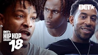 21 Savage, Ludacris, & Julio Jones talk 45 Years of Hip Hop | Hip Hop Awards 2018