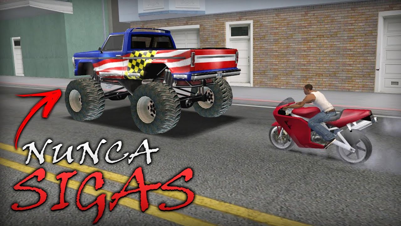 Nunca Sigas al MONSTER TRUCK del GTA San Andreas o te Ocurrirá esto!!