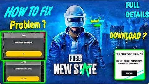 HOW TO DOWNLOAD PUBG : NEW STATE FROM INDIA - CANNOT CONNECT TO SERVER PROBLEM,  LOGIN PROBLEM.