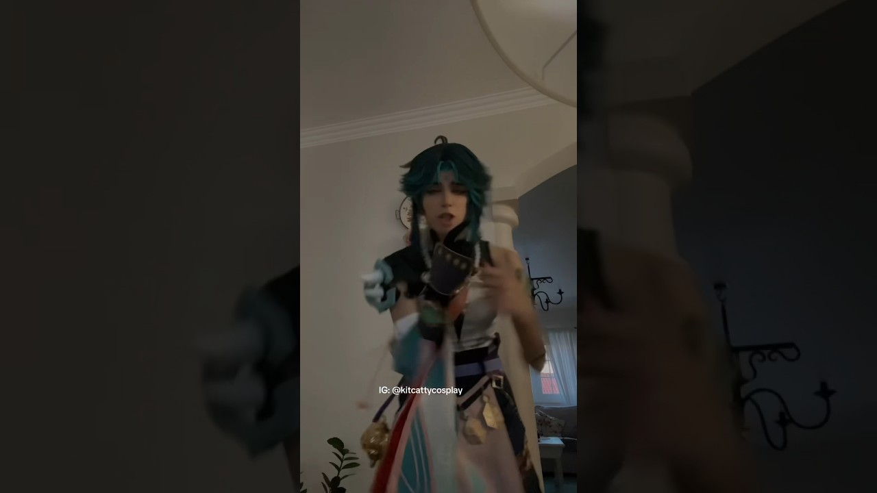 Cursed content 👹 #cosplay #genshinimpact #genshin #xiao #genshinshorts #cosplayer #memes