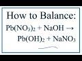 Balancing Chemical Equations with Polyatomic Ions