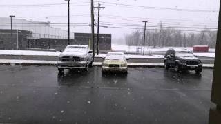 Snow in April.  In Vineland NJ