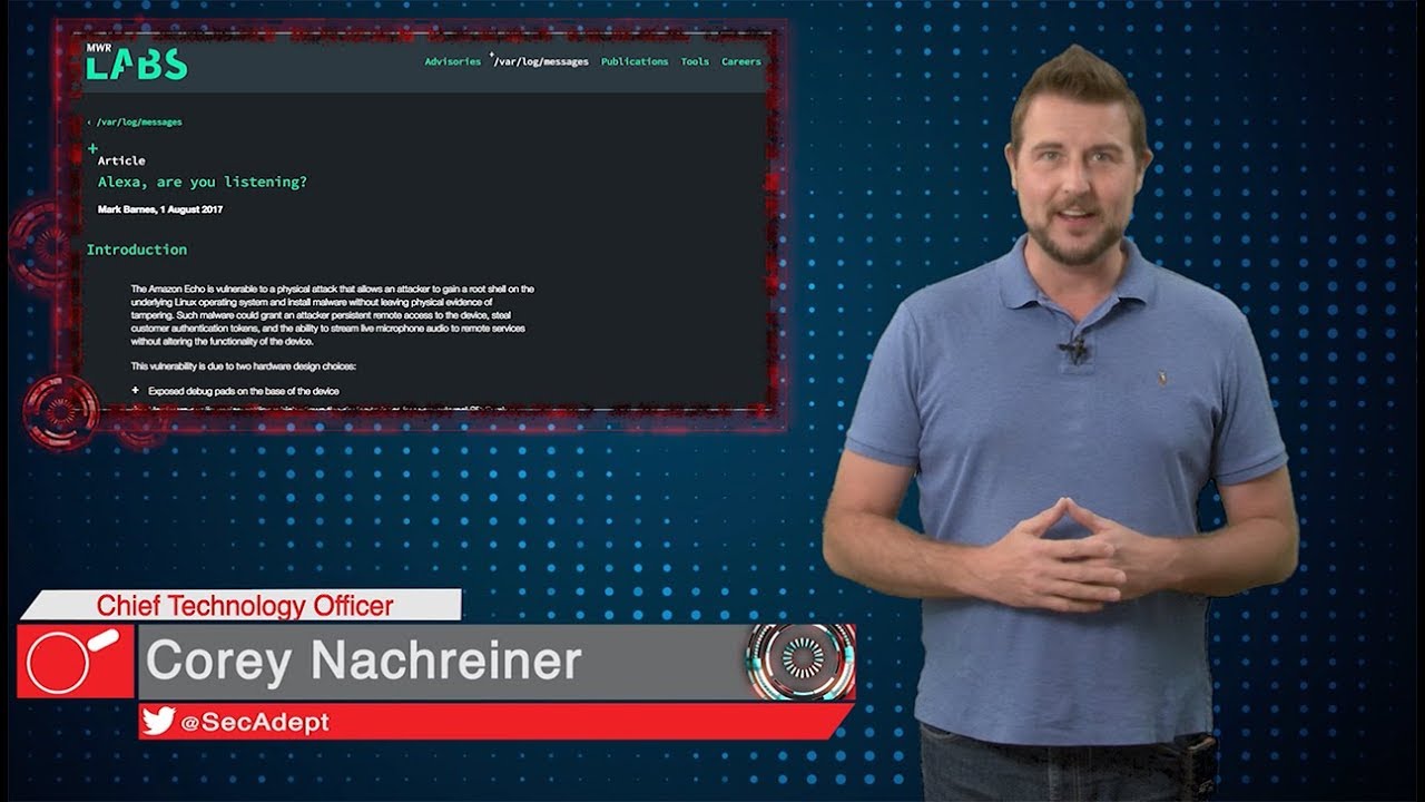 Spying Amazon Echo  - Daily Security Byte