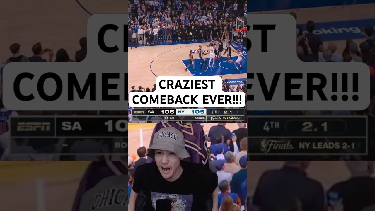 Greatest Comeback In NBA HISTORY... #knicks #spurs #nbafinals #ztay