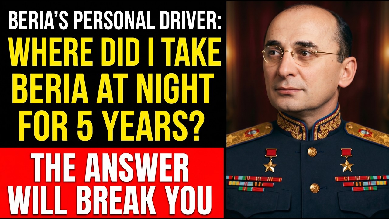 Beria's driver speaks out after 70 years: "What I saw in the rearview mirror.."