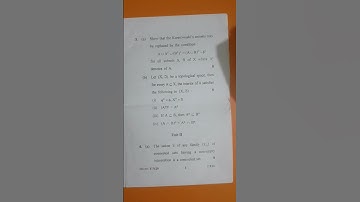 Msc Mathematics /Topology/2022-Question paper