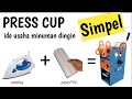 Alat pres gelas plastik / cup sealer paling simpel, untuk jual minuman.