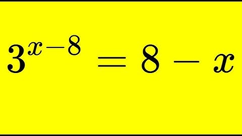 Lambert W Function - solving exponential equations