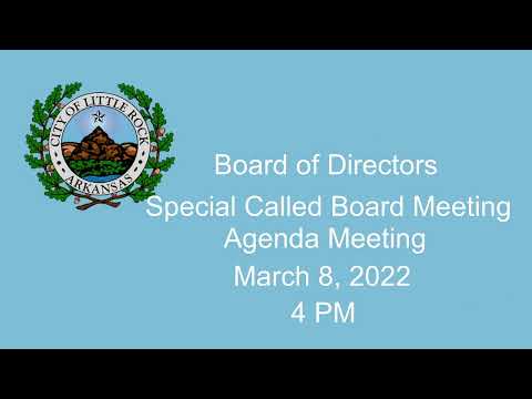 Agenda Meeting, March 8, 2022,4 PM