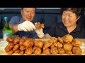 교촌 두 마리와 소주 한 잔~ (Korean-Style Fried Chicken & Soju) 요리&먹방!! - Mukbang eating show