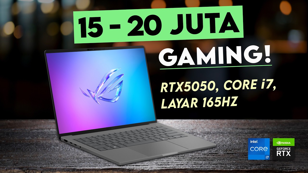 Laptop Gaming 15-20 Jutaan TERBAIK November 2025! - RTX5050, Core i7, Layar 180Hz