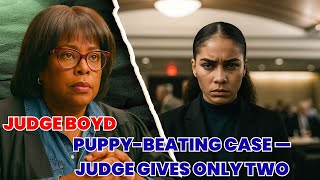 Judge Boyd Gives Defendant Only Two Harsh Options After Puppy-Beating Video