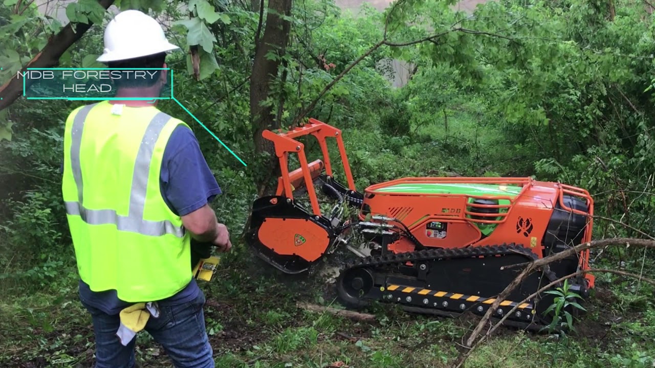 Bridge Maintenance with the Green Climber LV800 Remote-Controlled Slope Mower