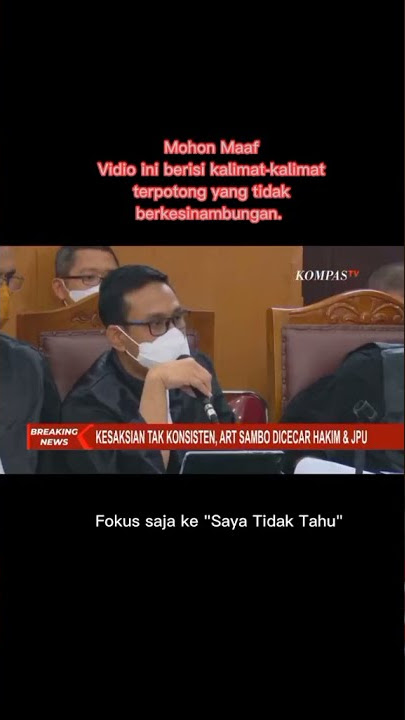 sidang ART susi # saya tidak tahu yg mulia 😅😅