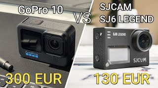 GoPro 10 VS SJCAM SJ6 LEGEND - сравниваем с бюджетной экшн-камерой