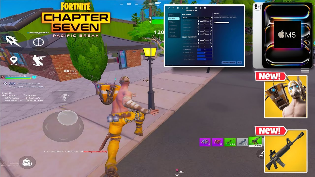 *NEW* Best Mobile SETTINGS in Chapter 7 + Sensitivity (Fortnite Mobile Settings + Gameplay)