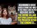 Abandoned Bride Saved a Pregnant She-Wolf in the Swamp. Here’s How the Predator Thanked the Orphan…