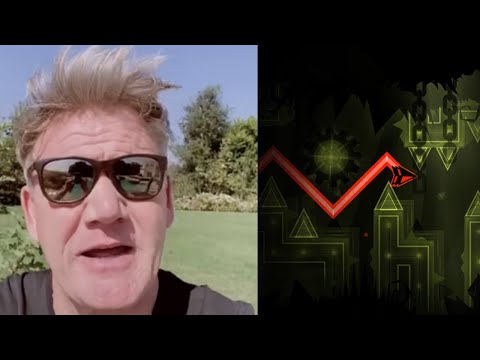 Gordon Ramsay Reacts to Geometry Dash Levels! [Geometry Dash Memes]