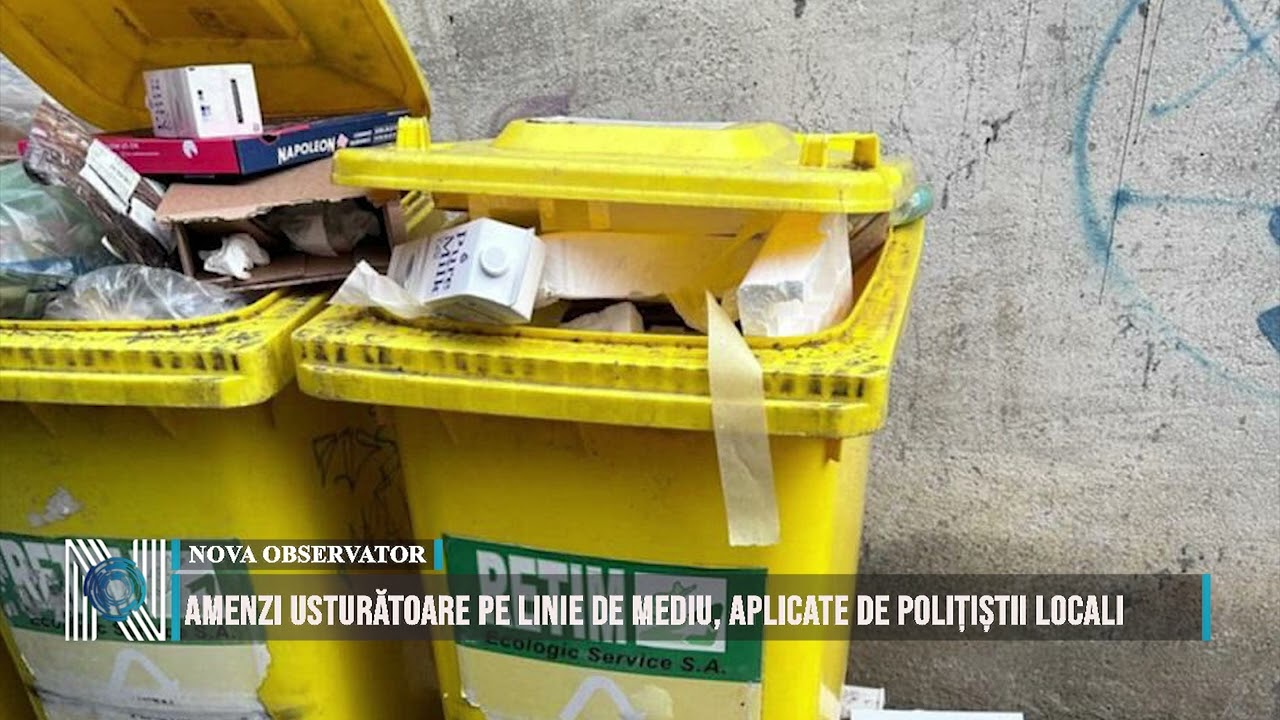 Amenzi usturătoare pe linie de mediu, aplicate de polițiștii locali 