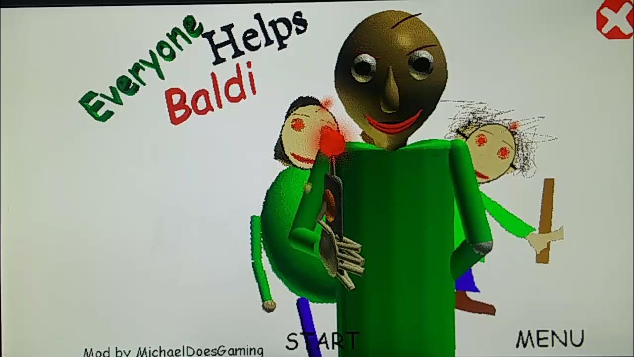 Everybody helps. Baldi helps everyone. Doggos helps Baldi Mod. Doggos helps Baldi. Everyone helps Baldi + null + reupload.