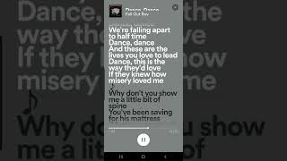 dance dance(fall out boys)slowed version