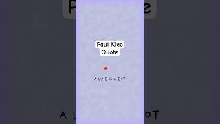 A famous Paul Klee quote.      #animatedcomedy  #famousquotes #famousartists