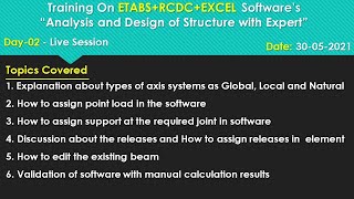 ETABS (Live Session Day - 02) | 30th May 2021 | Civil Engineering I IS456 screenshot 5