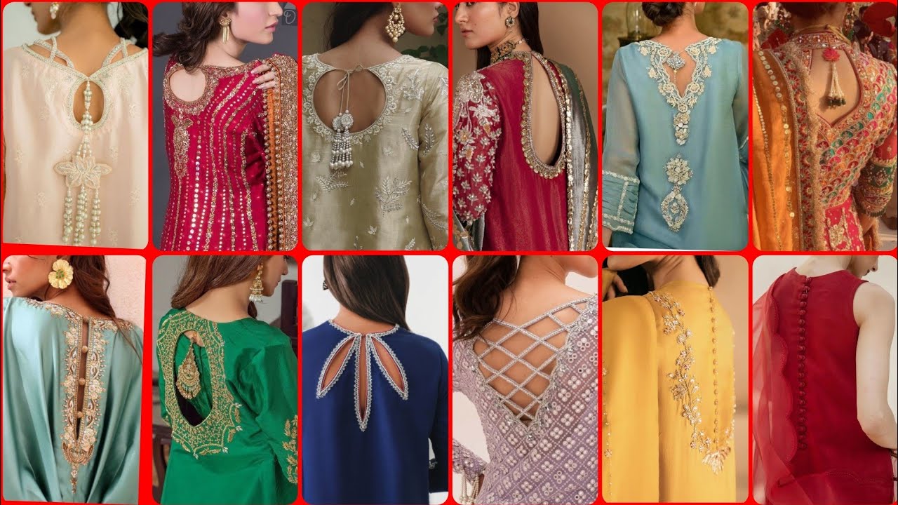 Party Dress Back Neck Design/Back Neck Design For Fancy Dresses/Fancy ...