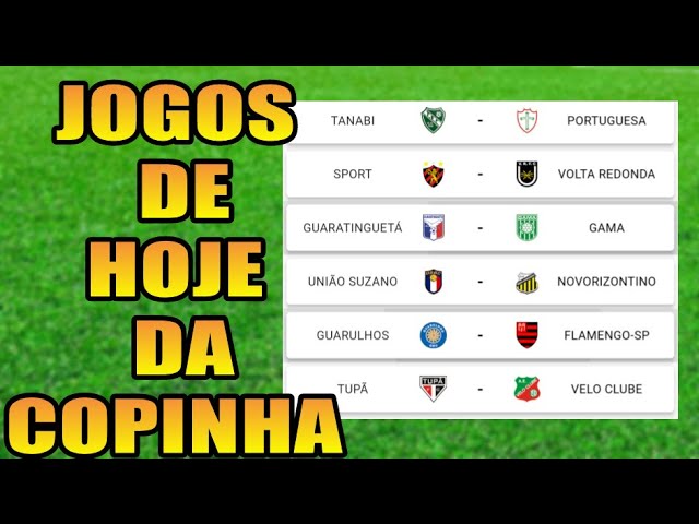 Copinha on X: TODOS os jogos de hoje pra você não perder nada da  #Copinha23🤟 #EsportesDaSorte #JogosDoDia  / X