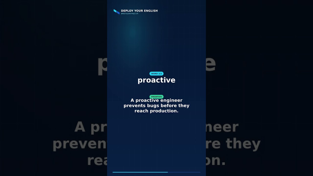 track record, troubleshoot, proactive — English for Devs #Shorts