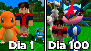 SOBREVIVI 100 DIAS no PIXELMON MINECRAFT!