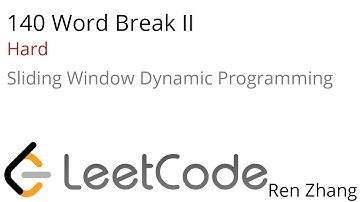 Leetcode 140 Word Break II