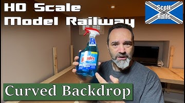 Making A Curved Backdrop For My HO Model Railroad